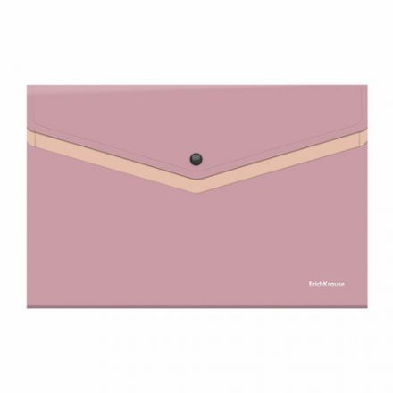 Папка-конверт с кнопкой ERICH KRAUSE "Soft Manga", А4, до 120 л., с карманом, ассорти, 0,18 мм, 61151