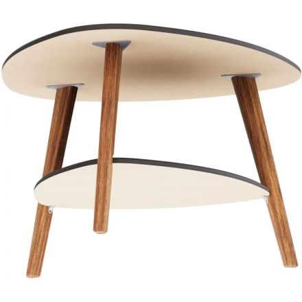 Стол журнальный KF_Комус Мебель Бруклин (9643027502) ст.чер. кв/оп.дуб амер