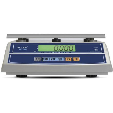 Весы фасовочные MERTECH M-ER 326FL-15.2LCD (0,05-15 кг), дискретность 2 г, платформа 280x235 мм, без стойки, 3056 Весы фасовочные MERTECH M-ER 326FL-15.2LCD (0,05-15 кг), дискретность 2 г, платформа 280x235 мм, без стойки, 3056