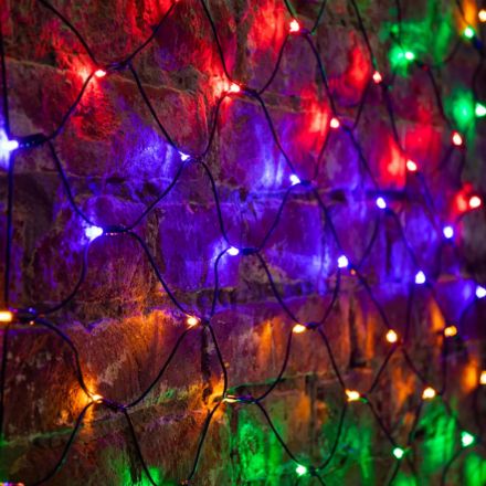 Гирлянда светодиодная Сеть 160 LED 1х1,5м, черный ПВХ, Мультиколор 215-119 Гирлянда светодиодная Сеть 160 LED 1х1,5м, черный ПВХ, Мультиколор 215-119