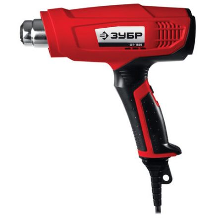 Фен технический сетевой, 1600 Вт, насадки 3 шт., 550 градусов, расход воздуха 550 л/мин, ЗУБР ФТ-1600 Фен технический сетевой, 1600 Вт, насадки 3 шт., 550 градусов, расход воздуха 550 л/мин, ЗУБР ФТ-1600