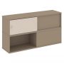 Estetica Надставка на две тумбы высокая ES.NV-6.2 Латте/Капучино 1500*410*795