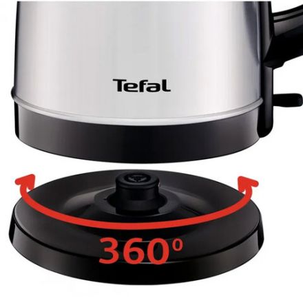 Чайник TEFAL KI150D30, 1,7 л, 2400 Вт, закрытый нагревательный элемент, сталь, серебристый, 7211001458 Чайник TEFAL KI150D30, 1,7 л, 2400 Вт, закрытый нагревательный элемент, сталь, серебристый, 7211001458