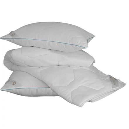 Подушка 70х70 стеганная (микрофибра/лебяжий пух), белый Подушка 70х70 стеганная (микрофибра/лебяжий пух), белый