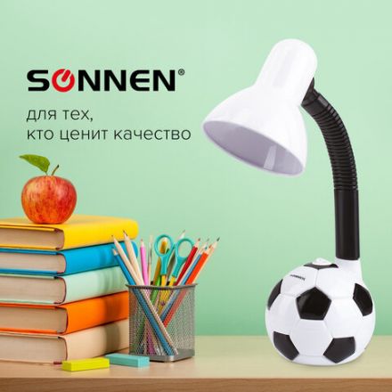 Настольная лампа / светильник SONNEN OU-503, на подставке, цоколь Е27, "Мяч", белый, 236675 Настольная лампа / светильник SONNEN OU-503, на подставке, цоколь Е27, "Мяч", белый, 236675