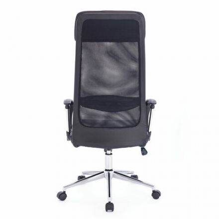 Кресло офисное BRABIX "Flight R EX-541", хром, экокожа, сетка, черное, 532516 Кресло офисное BRABIX "Flight R EX-541", хром, экокожа, сетка, черное, 532516