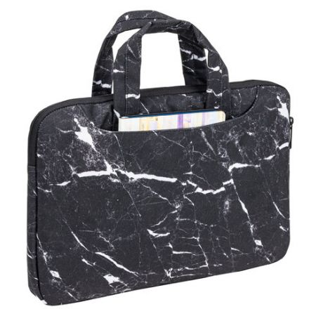 Сумка портфель BRAUBERG STYLE с отделением для ноутбука 13-14", 3 кармана, "Marble", черная, 26х36х3 см, 270835 Сумка портфель BRAUBERG STYLE с отделением для ноутбука 13-14", 3 кармана, "Marble", черная, 26х36х3 см, 270835