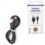 Кабель USB 2.0 – Lightning, 1 м, RED LINE, для подключения портативных устройств, черный, УТ000008646