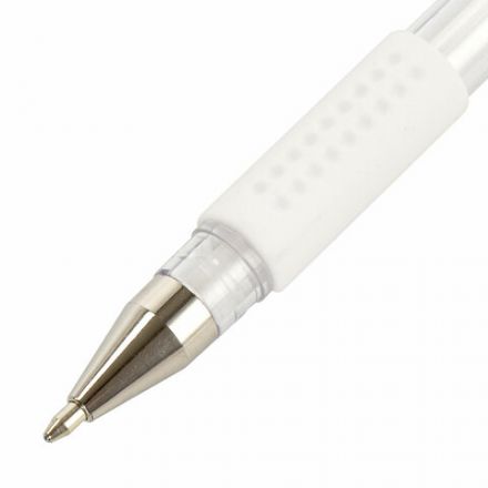 Ручка гелевая с грипом BRAUBERG "White", БЕЛАЯ, пишущий узел 1 мм, линия письма 0,5 мм, 143416 Ручка гелевая с грипом BRAUBERG "White", БЕЛАЯ, пишущий узел 1 мм, линия письма 0,5 мм, 143416