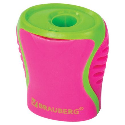 Точилка BRAUBERG "Mix", с контейнером, пластиковая, корпус ассорти, 228448 Точилка BRAUBERG "Mix", с контейнером, пластиковая, корпус ассорти, 228448