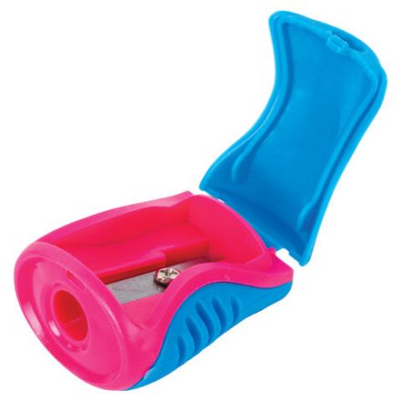 Точилка BRAUBERG "Mix", с контейнером, пластиковая, корпус ассорти, 228448 Точилка BRAUBERG "Mix", с контейнером, пластиковая, корпус ассорти, 228448