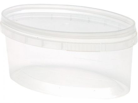 Контейнер п/п 0,5л. овальный, без ручки, с прозрачной крышкой цв. прозрачный Контейнер п/п 0,5л. овальный, без ручки, с прозрачной крышкой цв. прозрачный