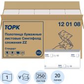 Полотенца бумажные д/держ.Tork Н3 Univ 1сл.250л*20пач/уп 120108