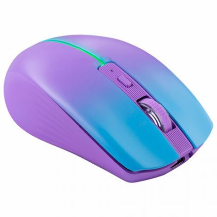 Мышь беспроводная бесшумная DEFENDER Mystery MM-301 LED, 5 кнопок + колесо-кнопка, фиолетовая, 52301 Мышь беспроводная бесшумная DEFENDER Mystery MM-301 LED, 5 кнопок + колесо-кнопка, фиолетовая, 52301