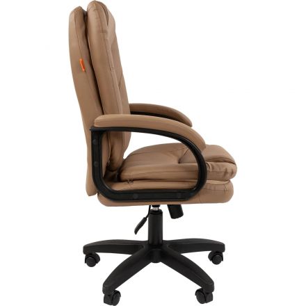 Кресло VT_Chairman 668LT черный пластик, экопремиум бежевый N Кресло VT_Chairman 668LT черный пластик, экопремиум бежевый N