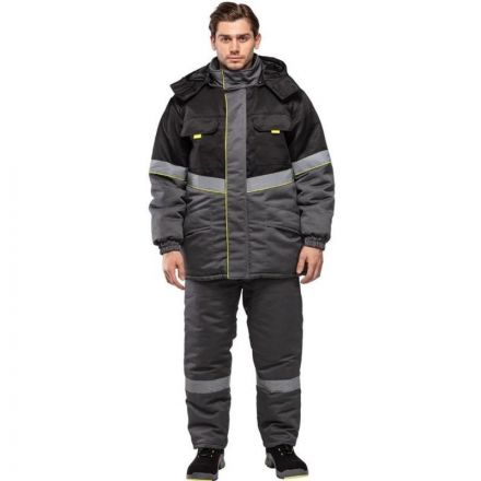 Костюм рабочий зимний муж з43-КПК сер/черн р.56-58/182-188 (серия З) Костюм рабочий зимний муж з43-КПК сер/черн р.56-58/182-188 (серия З)