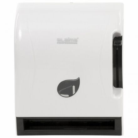 Диспенсер для полотенец в рулонах LAIMA PROFESSIONAL ECO (H1), механический, с рычагом, белый, ABS-пластик, 606549 Диспенсер для полотенец в рулонах LAIMA PROFESSIONAL ECO (H1), механический, с рычагом, белый, ABS-пластик, 606549