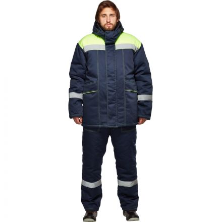 Костюм рабочий зимний муж з45-КПК син/лимон (р.56-58) 194-200 Костюм рабочий зимний муж з45-КПК син/лимон (р.56-58) 194-200