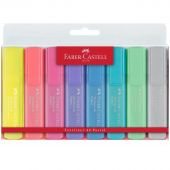Набор текстовыделителей Faber-Castell "46 Pastel+Superfluorescent" 08цв., 1-5мм, пластик. уп., европодвес