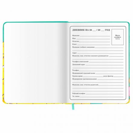 Дневник 1-4 класс 48 л., кожзам (твердая с поролоном), печать, аппликация, ЮНЛАНДИЯ, "Утята", 106936