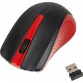 Мышь компьютерная Oklick 485MW черный/красный опт (1200dpi) беспр USB 2but