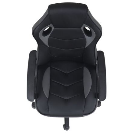 Кресло компьютерное BRABIX "Fighter GM-008", экокожа, черное/серое, 532507 Кресло компьютерное BRABIX "Fighter GM-008", экокожа, черное/серое, 532507