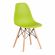 Стул Tetchair CINDY (EAMES) (mod. 1801) дерево бук/металл/сиденье пластик, 45x51x82 см, Olive (оливковый)