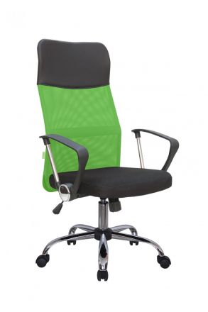 Кресло Smart RCH 8074 Чёрная ткань/Зелёная сетка Кресло Smart RCH 8074 Чёрная ткань/Зелёная сетка