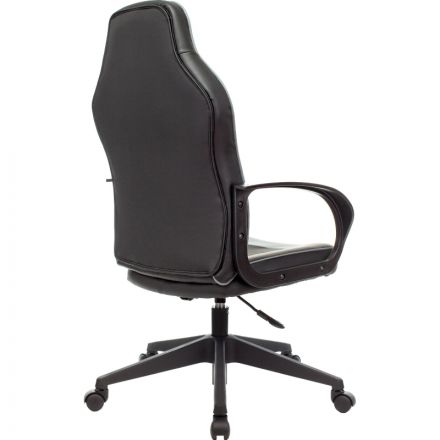 Кресло VB_Echair Easy Game-905 TPU кожзам черный/серый пластик