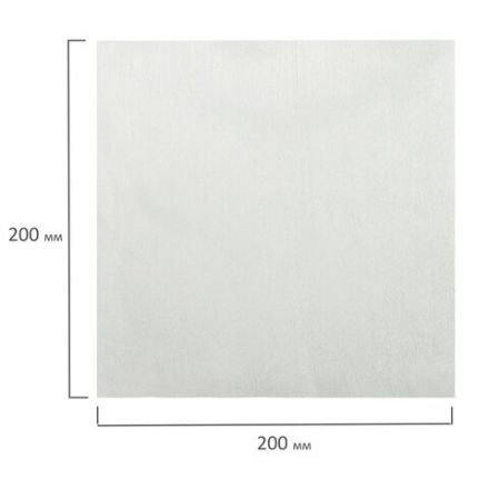 Салфетка одноразовая белая 20х20 см, КОМПЛЕКТ 100 шт., спанлейс, 40 г/м2, ЧИСТОВЬЕ, 00-144 Салфетка одноразовая белая 20х20 см, КОМПЛЕКТ 100 шт., спанлейс, 40 г/м2, ЧИСТОВЬЕ, 00-144