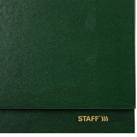 Планинг датированный 2026 300х130 мм, STAFF, гребень, обложка бумвинил, 64 л., зеленый, 117361