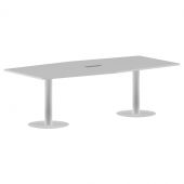 Конференц стол ПРГ-4 Белый/Белый 2400х1200х750 IMAGO Конференц стол ПРГ-4 Белый/Белый 2400х1200х750 IMAGO