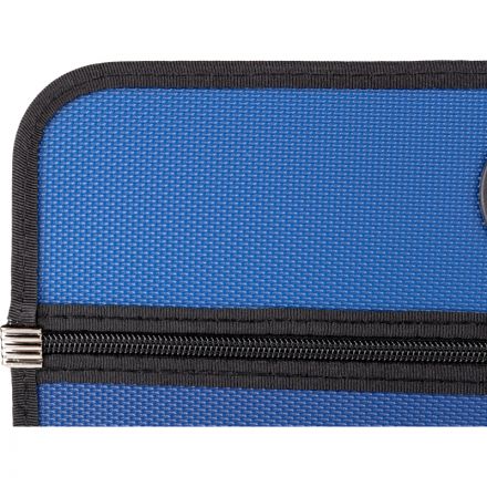 Папка-портфель на молнии Комус с ручками синяя 1отд 1карм на молнии Папка-портфель на молнии Комус с ручками синяя 1отд 1карм на молнии