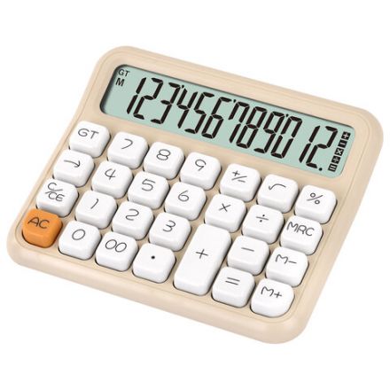 Калькулятор настольный BRAUBERG KW-1000-BG (152x132 мм), 3D-кнопки, 12 разрядов, бежевый, 272957 Калькулятор настольный BRAUBERG KW-1000-BG (152x132 мм), 3D-кнопки, 12 разрядов, бежевый, 272957