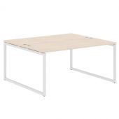 Стол 2-х местный XQWST 1614 Бук Тиара/Белый 1600х1406х750 Стол 2-х местный XQWST 1614 Бук Тиара/Белый 1600х1406х750