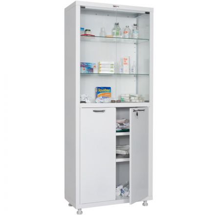 Шкаф медицинский Hilfe МД 2 1670/SG (металл/стекло, 700x320x1755 мм) Шкаф медицинский Hilfe МД 2 1670/SG (металл/стекло, 700x320x1755 мм)