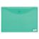 Папка-конверт с кнопкой БОЛЬШОГО ФОРМАТА (305х435 мм), А3, прозрачная, зеленая, 0,18 мм, BRAUBERG, 224033 Папка-конверт с кнопкой БОЛЬШОГО ФОРМАТА (305х435 мм), А3, прозрачная, зеленая, 0,18 мм, BRAUBERG, 224033