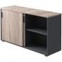 Шкаф-купе Комус Мебель К-Loft 241H041 1370х420х752 дуб сонома темн/графит