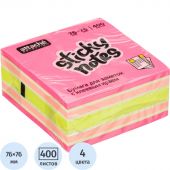 Стикеры Attache Selection куб 76х76, клубничный микс 400 л Стикеры Attache Selection куб 76х76, клубничный микс 400 л