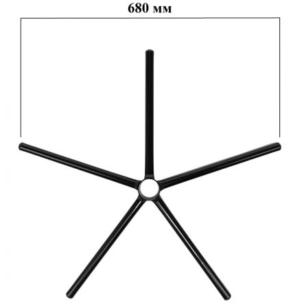 Крестовина для кресла VB_D 680мм металл черный, сборная CROSS/DOMINUS Крестовина для кресла VB_D 680мм металл черный, сборная CROSS/DOMINUS