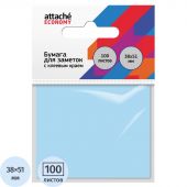 Бумага для заметок с клеевым краем Economy 38x51 мм, 100 л, пастел. синий Бумага для заметок с клеевым краем Economy 38x51 мм, 100 л, пастел. синий