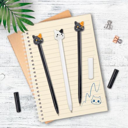 Ручка с топпером шариковая ЮНЛАНДИЯ "Кошка", корпус ассорти, СИНЯЯ, пишущий узел 0,7 мм, 143804 Ручка с топпером шариковая ЮНЛАНДИЯ "Кошка", корпус ассорти, СИНЯЯ, пишущий узел 0,7 мм, 143804