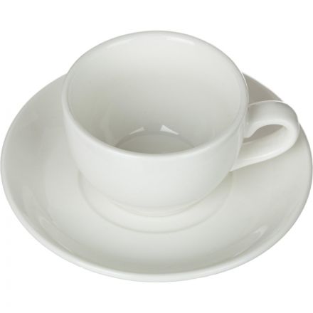 Кофейная пара Chan Wave Classic Шоко, фарфор, белый, 90мл, фк 875