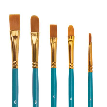 Кисти синтетика BRAUBERG, НАБОР 10 шт., синие (Круглые; Овальные; Плоские; Лайнеры), 201030 Кисти синтетика BRAUBERG, НАБОР 10 шт., синие (Круглые; Овальные; Плоские; Лайнеры), 201030