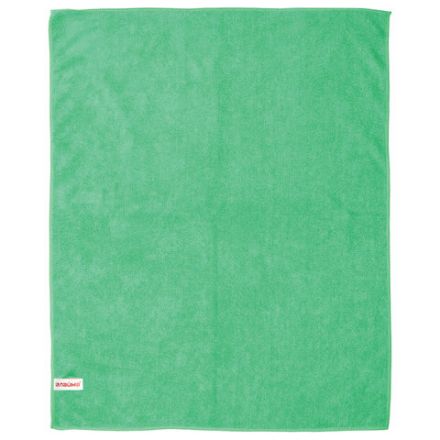 Тряпка для мытья пола из микрофибры, СУПЕР ПЛОТНАЯ, 50х60 см, зеленая, 300 г/м2, LAIMA, 601251