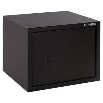 Сейф мебельный BRABIX "SF-280KL", 280х350х300 мм, ключевой замок, черный, 291148, S103BR212314 Сейф мебельный BRABIX "SF-280KL", 280х350х300 мм, ключевой замок, черный, 291148, S103BR212314