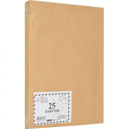 Пакет Extrapack E4 из крафт-бумаги 120 г/кв.м стрип (25 штук в упаковке)