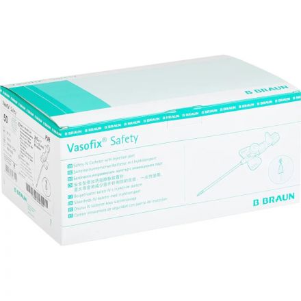 Катетер внутривенный с доп.портом ВазофиксСейфти 20G (1,1х25) 50шт/уп