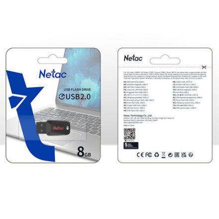 Флеш-диск 8GB NETAC U197, USB 2.0, черный, NT03U197N-008G-20BK Флеш-диск 8GB NETAC U197, USB 2.0, черный, NT03U197N-008G-20BK