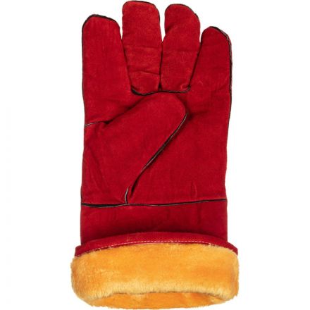 Краги спилковые пятипалые утепленные Краги спилковые пятипалые утепленные